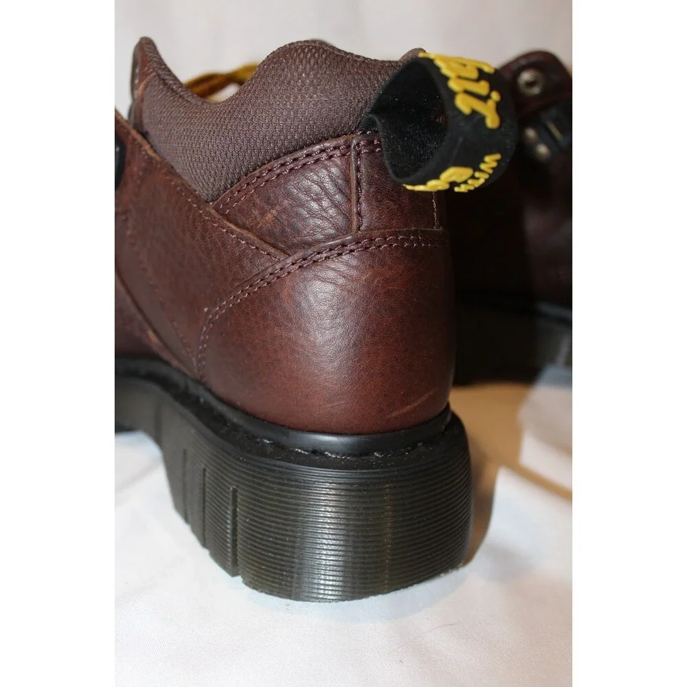 DR. MARTENS‎ WOMEN'S WOODARD GRIZZLY HIKER PLATFORM SHOES BROWN NWOB 10